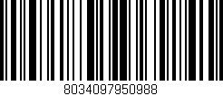 Código de barras (EAN, GTIN, SKU, ISBN): '8034097950988'