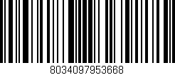 Código de barras (EAN, GTIN, SKU, ISBN): '8034097953668'
