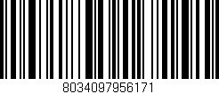 Código de barras (EAN, GTIN, SKU, ISBN): '8034097956171'