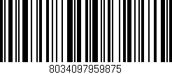 Código de barras (EAN, GTIN, SKU, ISBN): '8034097959875'
