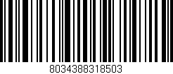 Código de barras (EAN, GTIN, SKU, ISBN): '8034388318503'