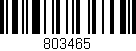 Código de barras (EAN, GTIN, SKU, ISBN): '803465'
