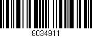 Código de barras (EAN, GTIN, SKU, ISBN): '8034911'