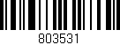 Código de barras (EAN, GTIN, SKU, ISBN): '803531'