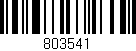 Código de barras (EAN, GTIN, SKU, ISBN): '803541'