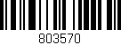 Código de barras (EAN, GTIN, SKU, ISBN): '803570'