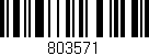 Código de barras (EAN, GTIN, SKU, ISBN): '803571'