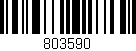 Código de barras (EAN, GTIN, SKU, ISBN): '803590'