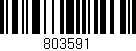 Código de barras (EAN, GTIN, SKU, ISBN): '803591'