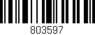 Código de barras (EAN, GTIN, SKU, ISBN): '803597'