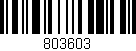 Código de barras (EAN, GTIN, SKU, ISBN): '803603'