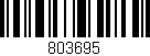 Código de barras (EAN, GTIN, SKU, ISBN): '803695'