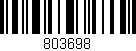 Código de barras (EAN, GTIN, SKU, ISBN): '803698'