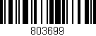 Código de barras (EAN, GTIN, SKU, ISBN): '803699'
