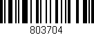 Código de barras (EAN, GTIN, SKU, ISBN): '803704'