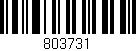 Código de barras (EAN, GTIN, SKU, ISBN): '803731'