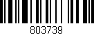 Código de barras (EAN, GTIN, SKU, ISBN): '803739'
