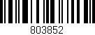 Código de barras (EAN, GTIN, SKU, ISBN): '803852'