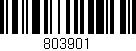 Código de barras (EAN, GTIN, SKU, ISBN): '803901'