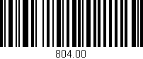 Código de barras (EAN, GTIN, SKU, ISBN): '804.00'