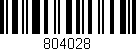 Código de barras (EAN, GTIN, SKU, ISBN): '804028'