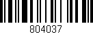 Código de barras (EAN, GTIN, SKU, ISBN): '804037'