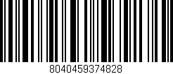 Código de barras (EAN, GTIN, SKU, ISBN): '8040459374828'