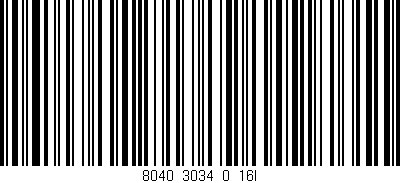 Código de barras (EAN, GTIN, SKU, ISBN): '8040_3034_0_16l'