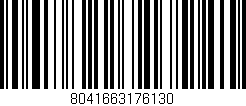 Código de barras (EAN, GTIN, SKU, ISBN): '8041663176130'