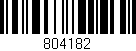 Código de barras (EAN, GTIN, SKU, ISBN): '804182'