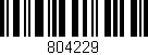 Código de barras (EAN, GTIN, SKU, ISBN): '804229'