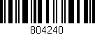 Código de barras (EAN, GTIN, SKU, ISBN): '804240'