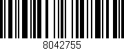 Código de barras (EAN, GTIN, SKU, ISBN): '8042755'