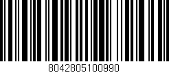 Código de barras (EAN, GTIN, SKU, ISBN): '8042805100990'