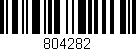 Código de barras (EAN, GTIN, SKU, ISBN): '804282'