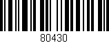 Código de barras (EAN, GTIN, SKU, ISBN): '80430'