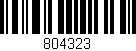Código de barras (EAN, GTIN, SKU, ISBN): '804323'
