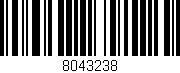 Código de barras (EAN, GTIN, SKU, ISBN): '8043238'