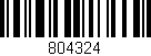 Código de barras (EAN, GTIN, SKU, ISBN): '804324'