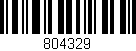 Código de barras (EAN, GTIN, SKU, ISBN): '804329'