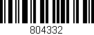 Código de barras (EAN, GTIN, SKU, ISBN): '804332'