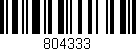 Código de barras (EAN, GTIN, SKU, ISBN): '804333'