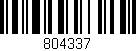 Código de barras (EAN, GTIN, SKU, ISBN): '804337'