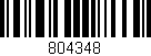Código de barras (EAN, GTIN, SKU, ISBN): '804348'