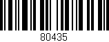 Código de barras (EAN, GTIN, SKU, ISBN): '80435'