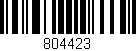 Código de barras (EAN, GTIN, SKU, ISBN): '804423'