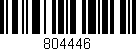 Código de barras (EAN, GTIN, SKU, ISBN): '804446'