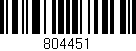 Código de barras (EAN, GTIN, SKU, ISBN): '804451'