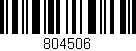 Código de barras (EAN, GTIN, SKU, ISBN): '804506'