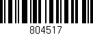 Código de barras (EAN, GTIN, SKU, ISBN): '804517'